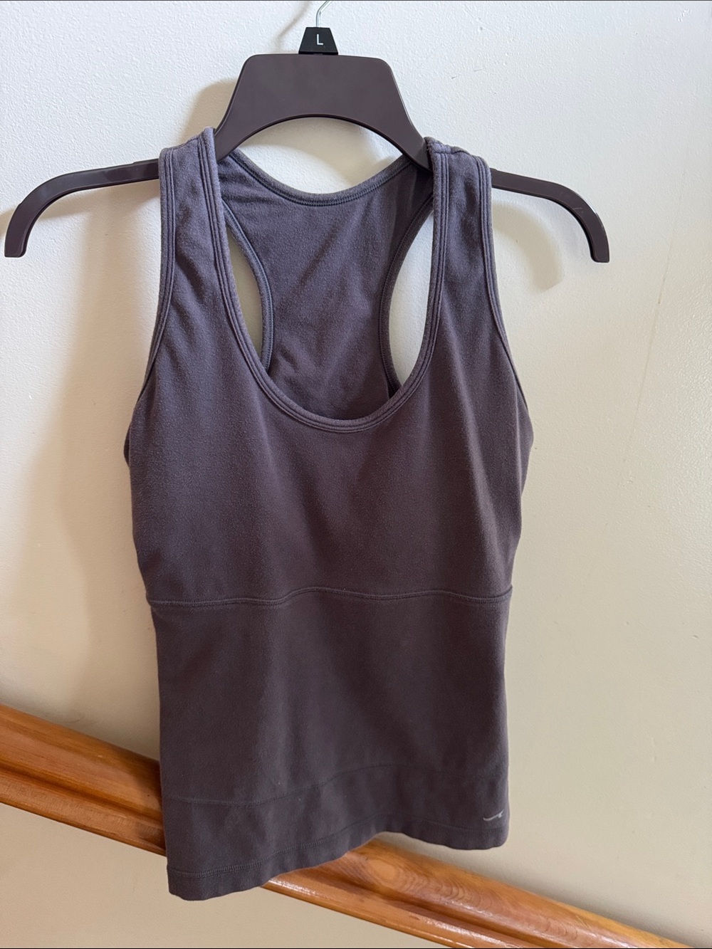 Women's Racerback Tank Top in Charcoal - Comfortable Everyday Layer